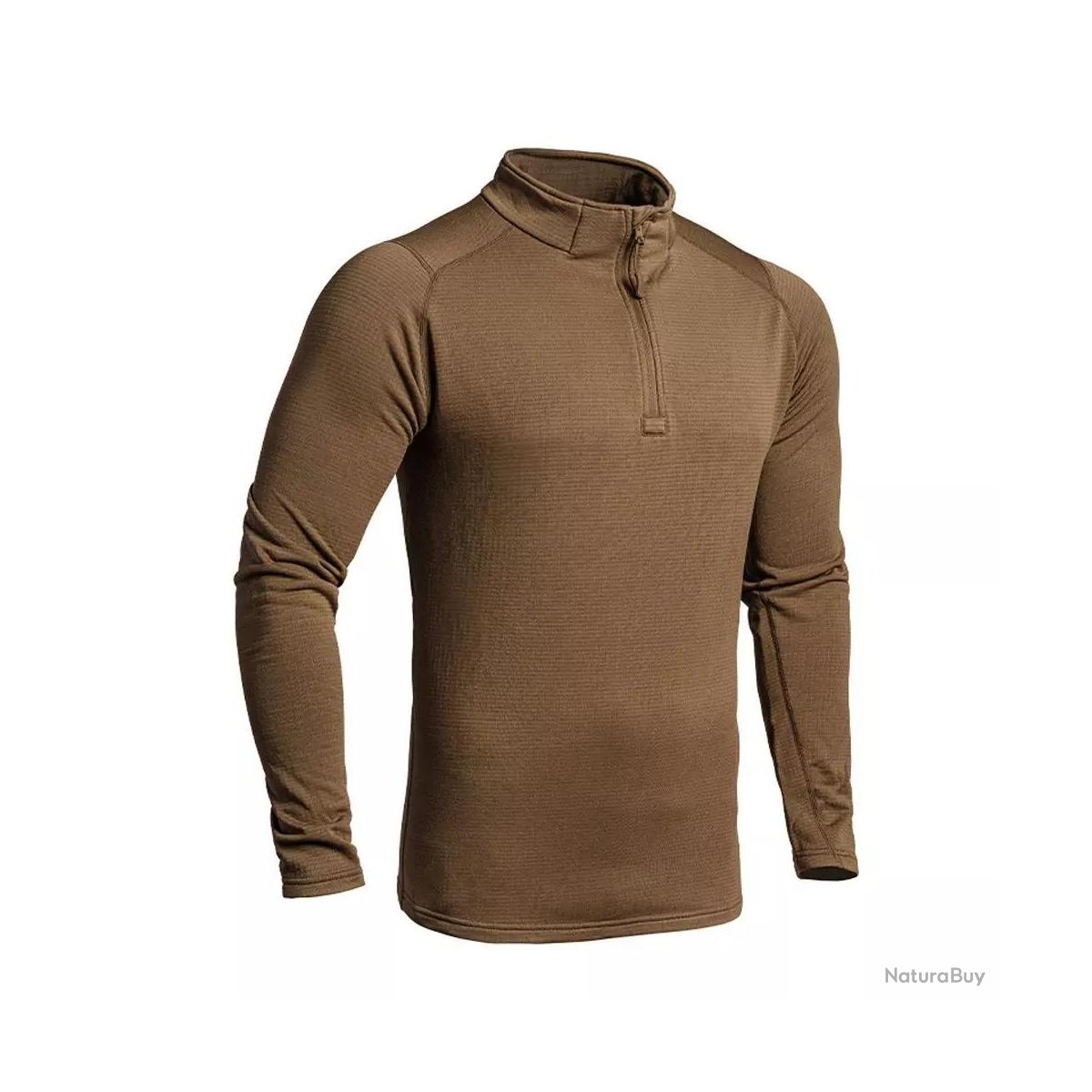 Thermo Performer sweatshirt med glidelås 10 °C til 20 °C Tan