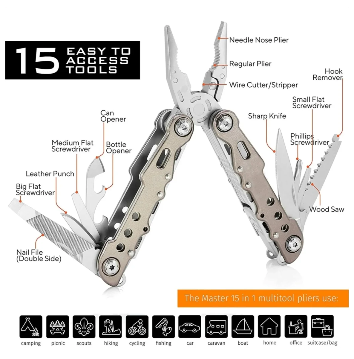 Outdoor Pocket Multi Tool - Image 4